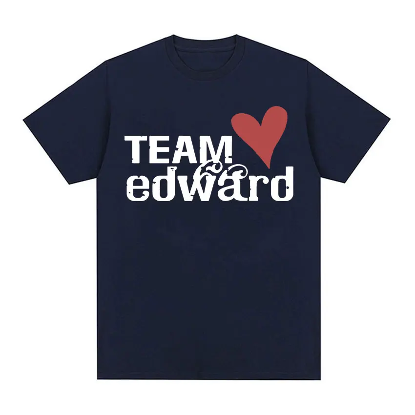 Jacob Wears Team Edward Organic Cotton T-shirt Twilight Fans Clothing Vintage T Shirt Men Women Fashion Casual Oversized Tshirts