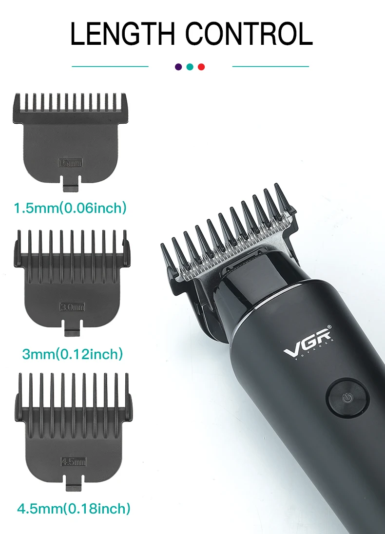 Original VGR V-937 Professional Electric Hair Trimmer Cordless Beard & Hair Clipper For Men Hair Cutter Machine Rechargeable Set