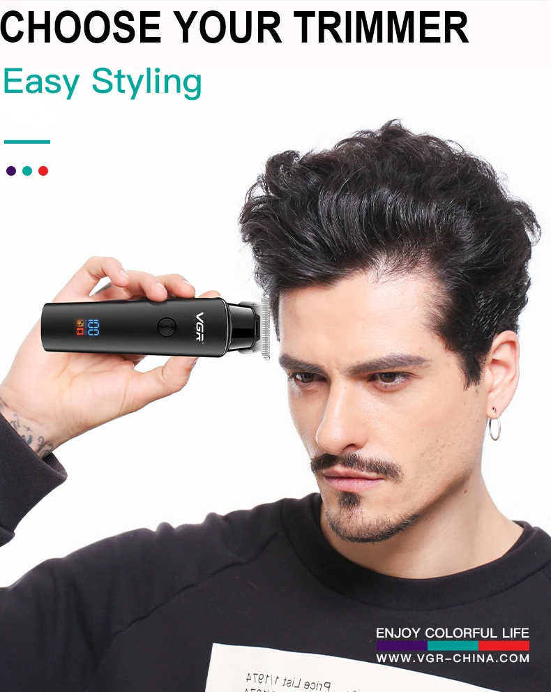 Original VGR V-937 Professional Electric Hair Trimmer Cordless Beard & Hair Clipper For Men Hair Cutter Machine Rechargeable Set
