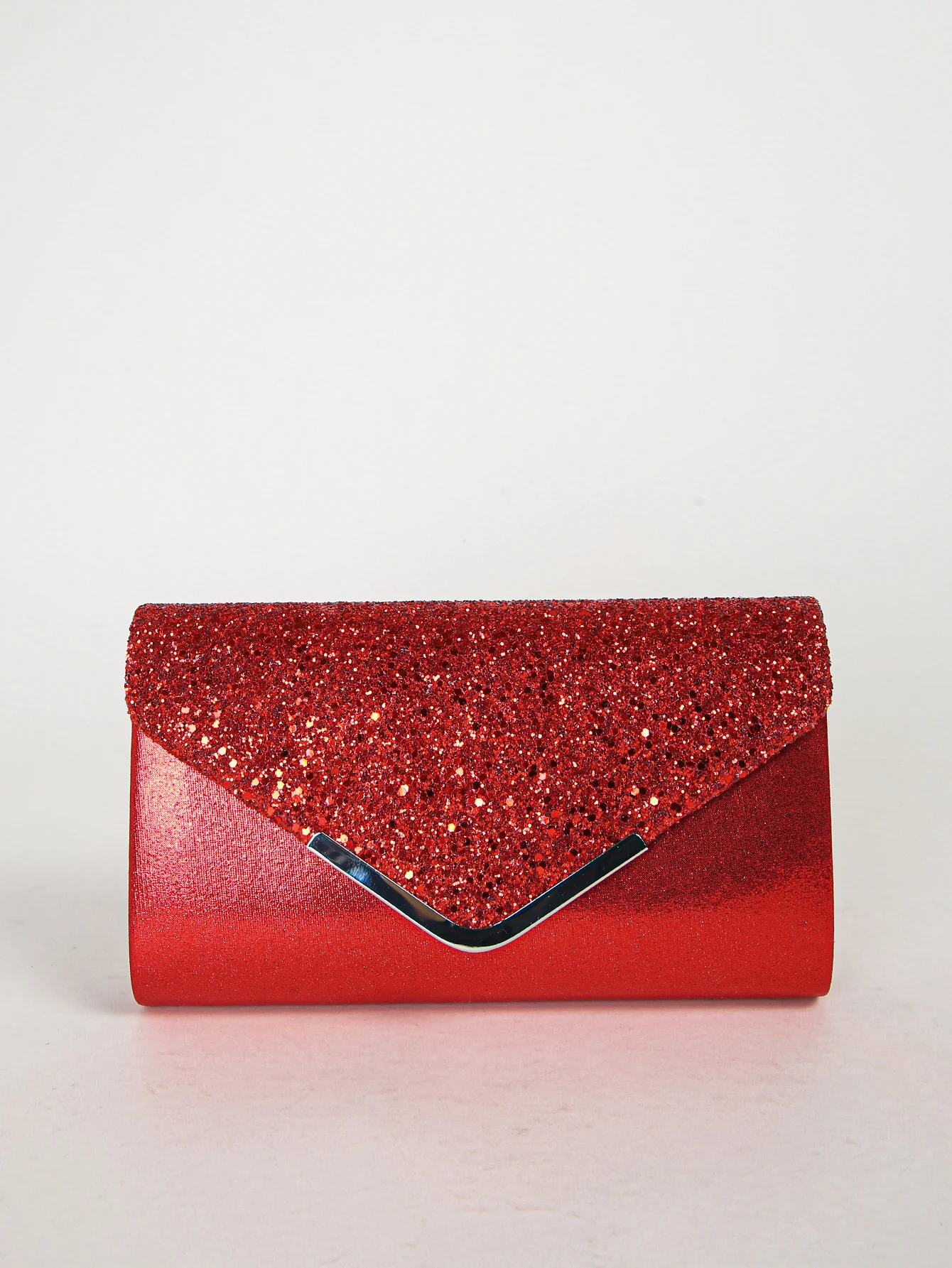Women Evening Envelope Handbag Prom Sequin Clutch Purse Chain Shoulder Cross Body Bag For Party