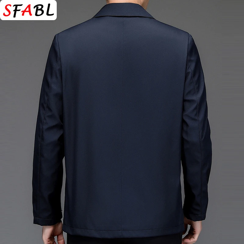 Loose Casual Business Men's Jacket Blazers for Men Formal Social Jacket Solid Color Luxury Office Dress Coat Spring Autumn New