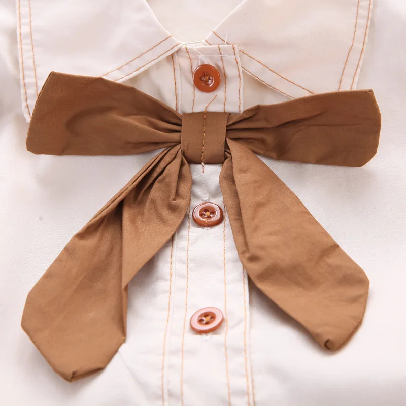 New 0-4 Years Girls' Set Summer Casual Children's Summer Vacation Party Casual Girls' Baby Clothing Shirt+Shorts Set
