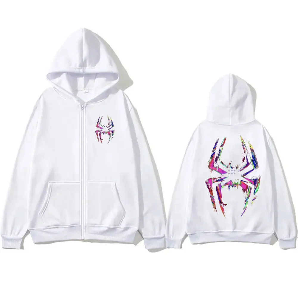 Rapper Metro Boomin Heroes & Villains Spider Print Zipper Hoodie Men Gothic Casual Zip Up Jacket Male Hip Hop Trend Cool Hoodies