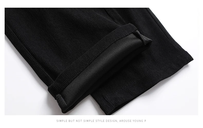 Elastic Waist Casual Pants Men Joggers Loose Fit Straight Pants Spring Autumn Male Trousers Large Size Black Grey