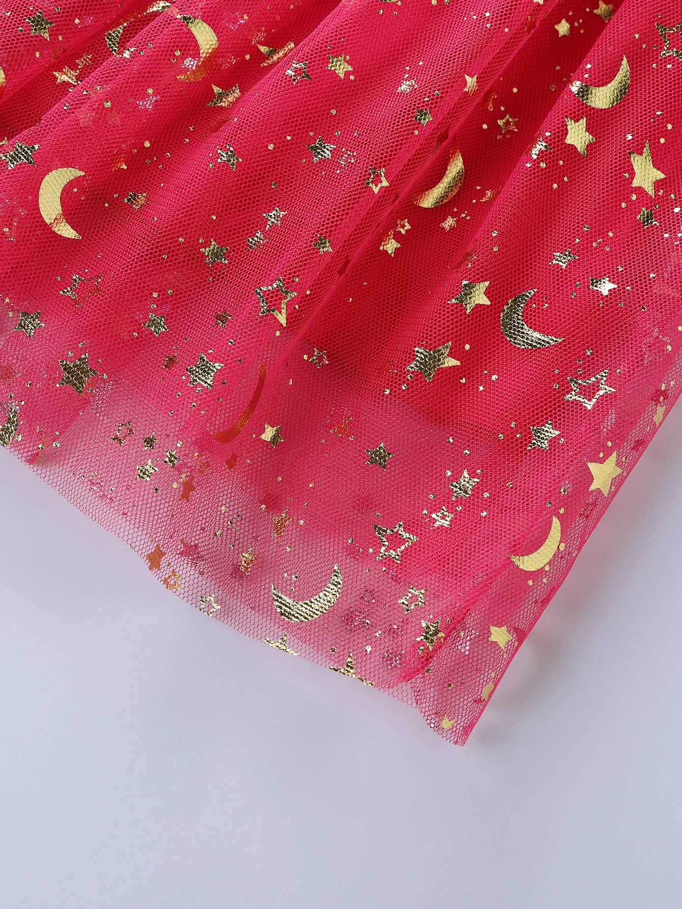 Summer New Girl's Cotton Unicorn Embroidered Mesh Spliced Sleeveless Dress SH1701