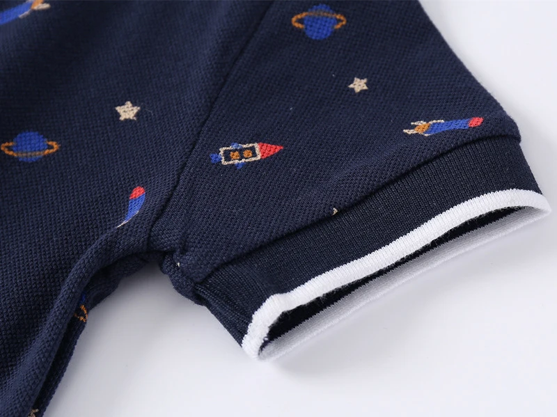 Boy Polo Shirts for Kids Toddler Age 0 to 1 2 3 4 5 6 7 Years 100% Cotton School Shirt Short Sleeves Car Casual Children Clothes