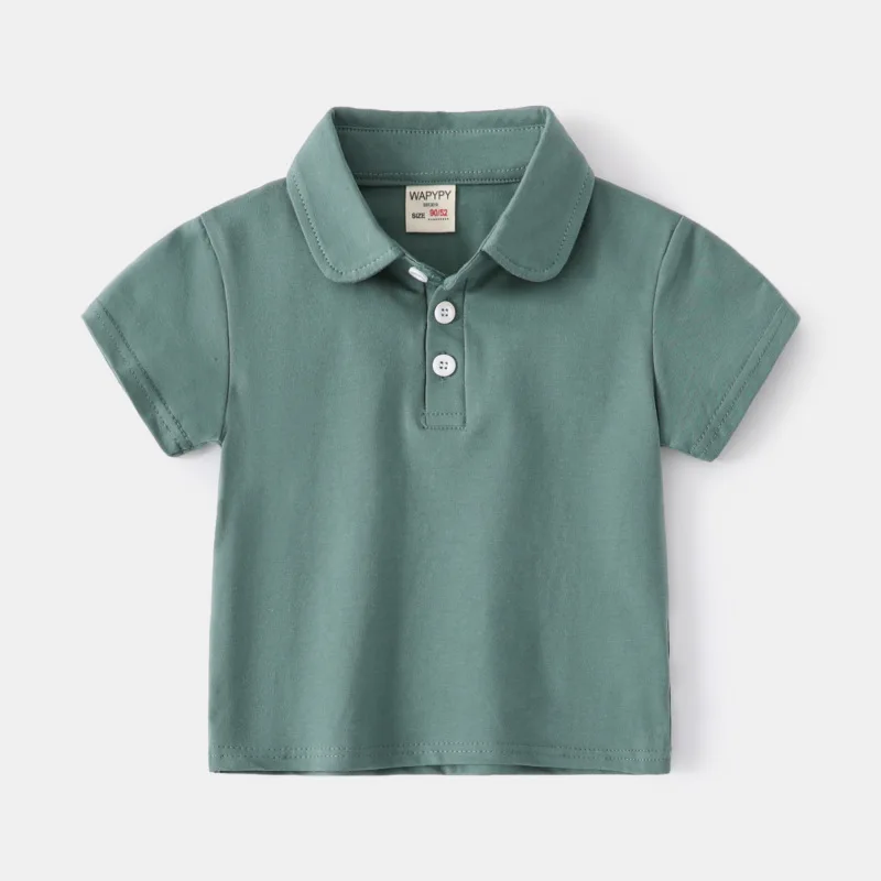 Boy Polo Shirts for Kids Toddler Age 0 to 1 2 3 4 5 6 7 Years 100% Cotton School Shirt Short Sleeves Car Casual Children Clothes