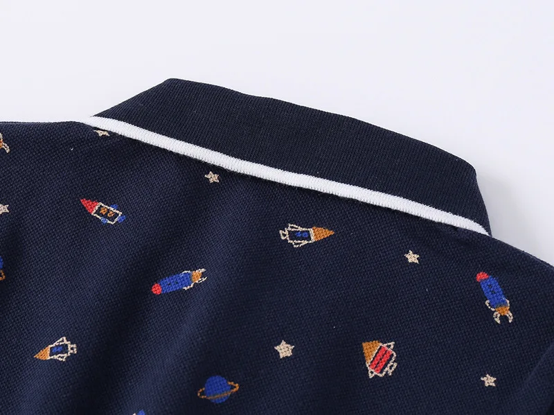 Boy Polo Shirts for Kids Toddler Age 0 to 1 2 3 4 5 6 7 Years 100% Cotton School Shirt Short Sleeves Car Casual Children Clothes