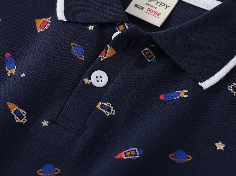 Boy Polo Shirts for Kids Toddler Age 0 to 1 2 3 4 5 6 7 Years 100% Cotton School Shirt Short Sleeves Car Casual Children Clothes