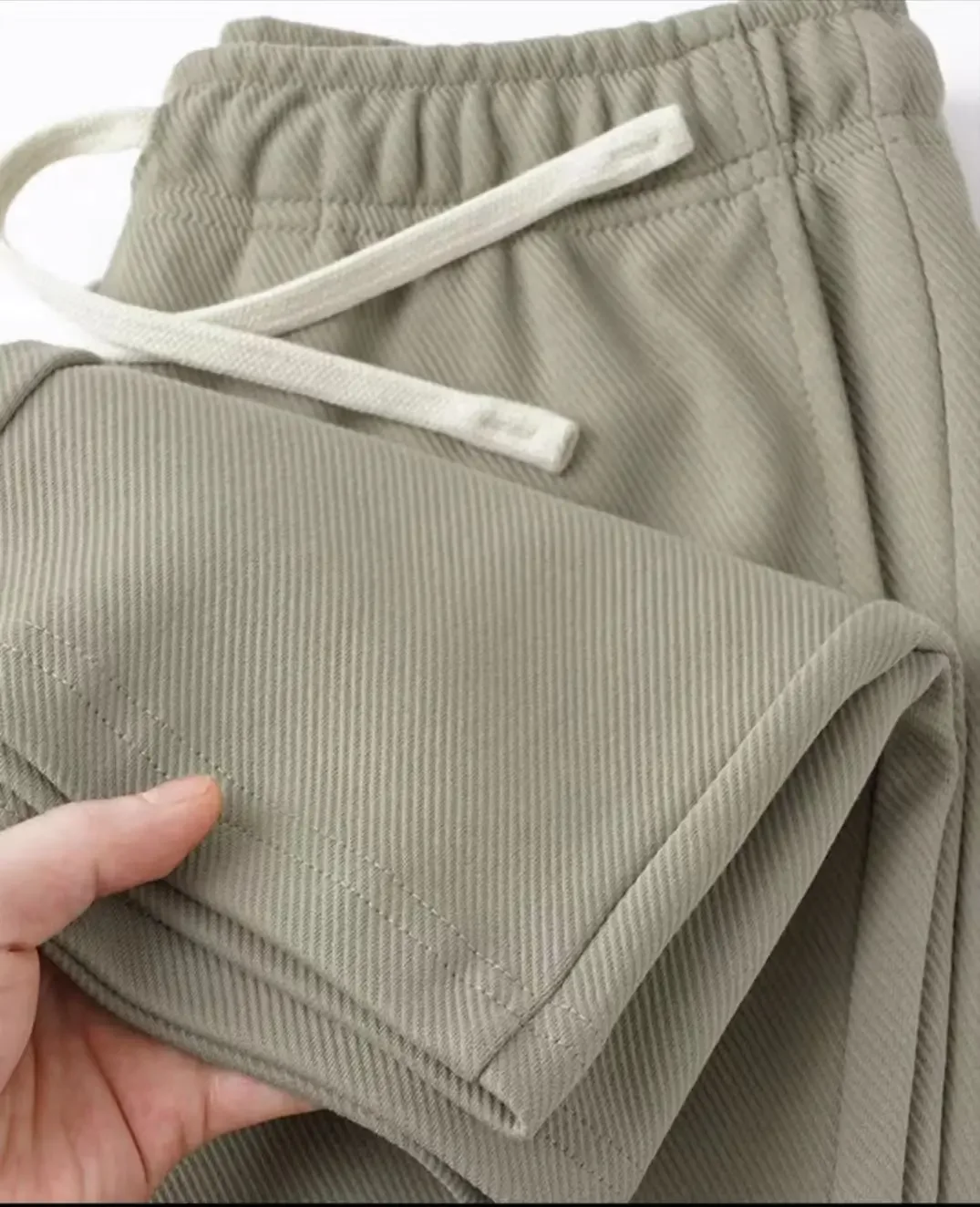 Casual Men Sweatpants Breathable Fashion Sportswear Drawstring Wide Leg Straight Track Pants Cotton Casual Loose Trousers Male