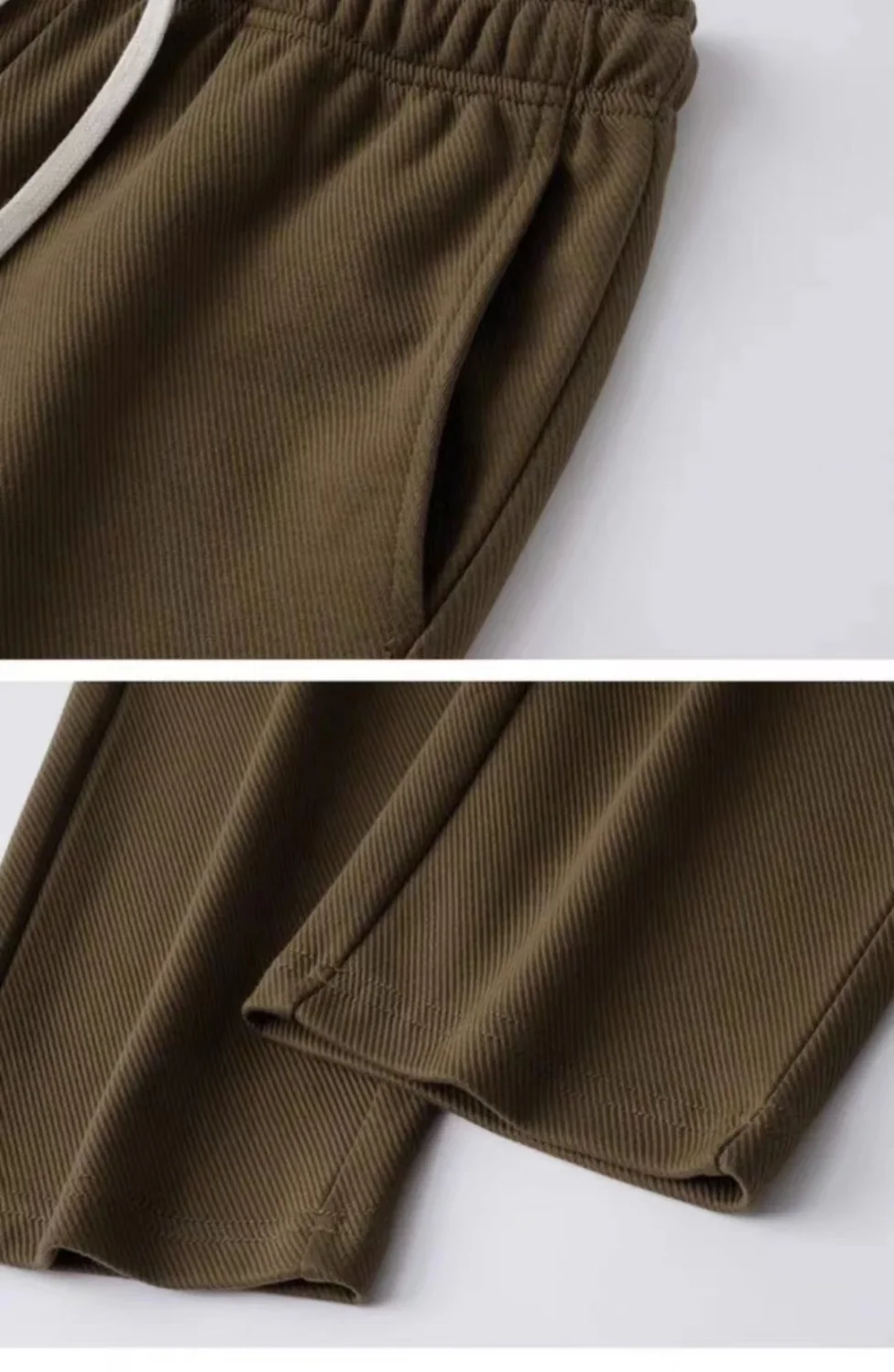 Casual Men Sweatpants Breathable Fashion Sportswear Drawstring Wide Leg Straight Track Pants Cotton Casual Loose Trousers Male
