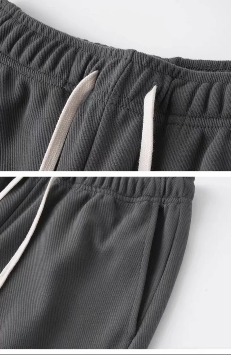 Casual Men Sweatpants Breathable Fashion Sportswear Drawstring Wide Leg Straight Track Pants Cotton Casual Loose Trousers Male