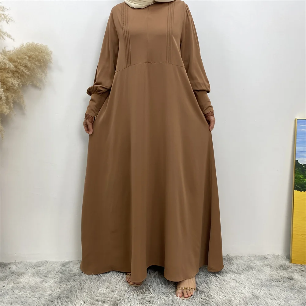 Muslim women's abaya Middle East Dubai abaya Turkish Islamic zipper dress Elegant dress for Arab women in Lent
