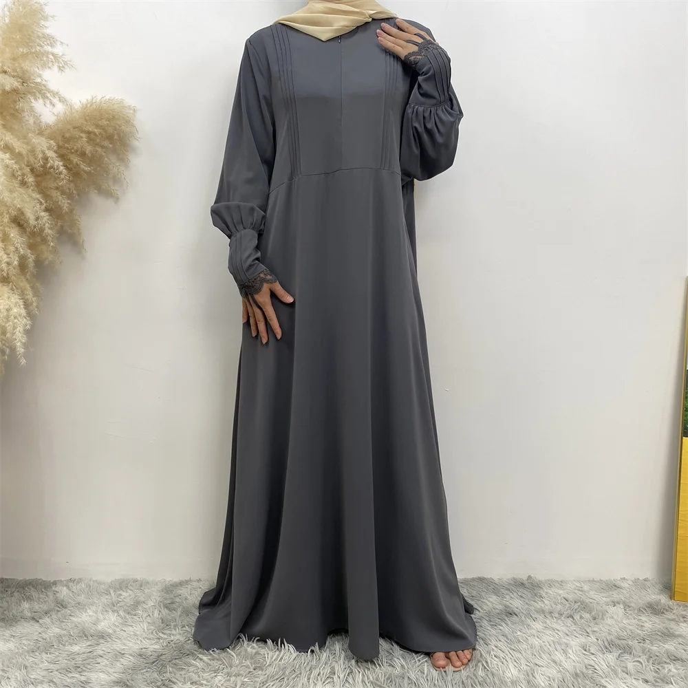 Muslim women's abaya Middle East Dubai abaya Turkish Islamic zipper dress Elegant dress for Arab women in Lent