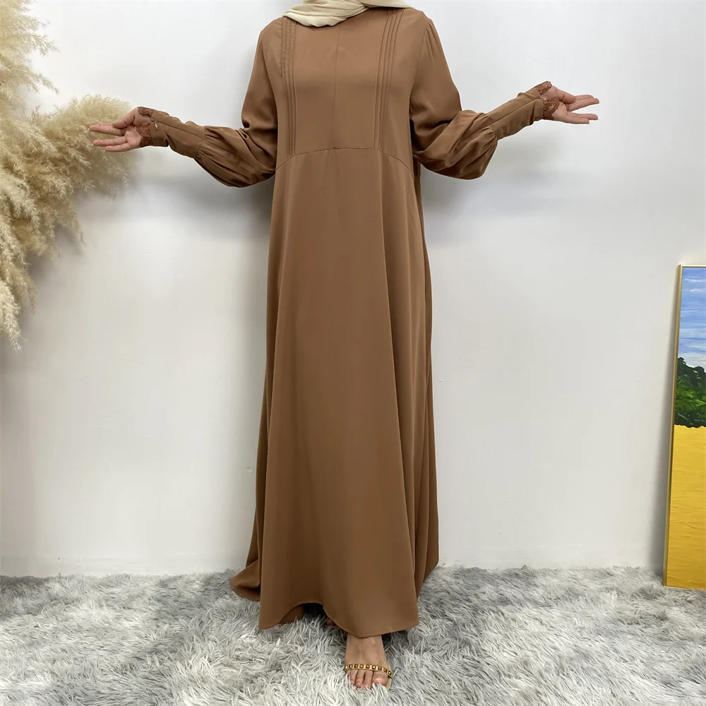 Muslim women's abaya Middle East Dubai abaya Turkish Islamic zipper dress Elegant dress for Arab women in Lent