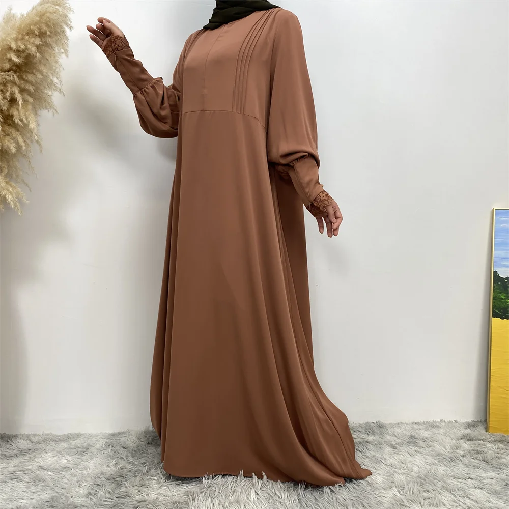 Muslim women's abaya Middle East Dubai abaya Turkish Islamic zipper dress Elegant dress for Arab women in Lent