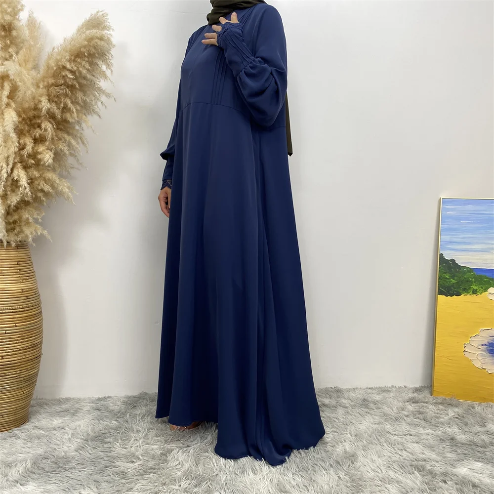 Muslim women's abaya Middle East Dubai abaya Turkish Islamic zipper dress Elegant dress for Arab women in Lent