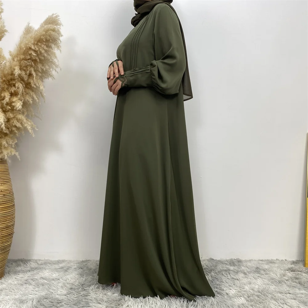 Muslim women's abaya Middle East Dubai abaya Turkish Islamic zipper dress Elegant dress for Arab women in Lent