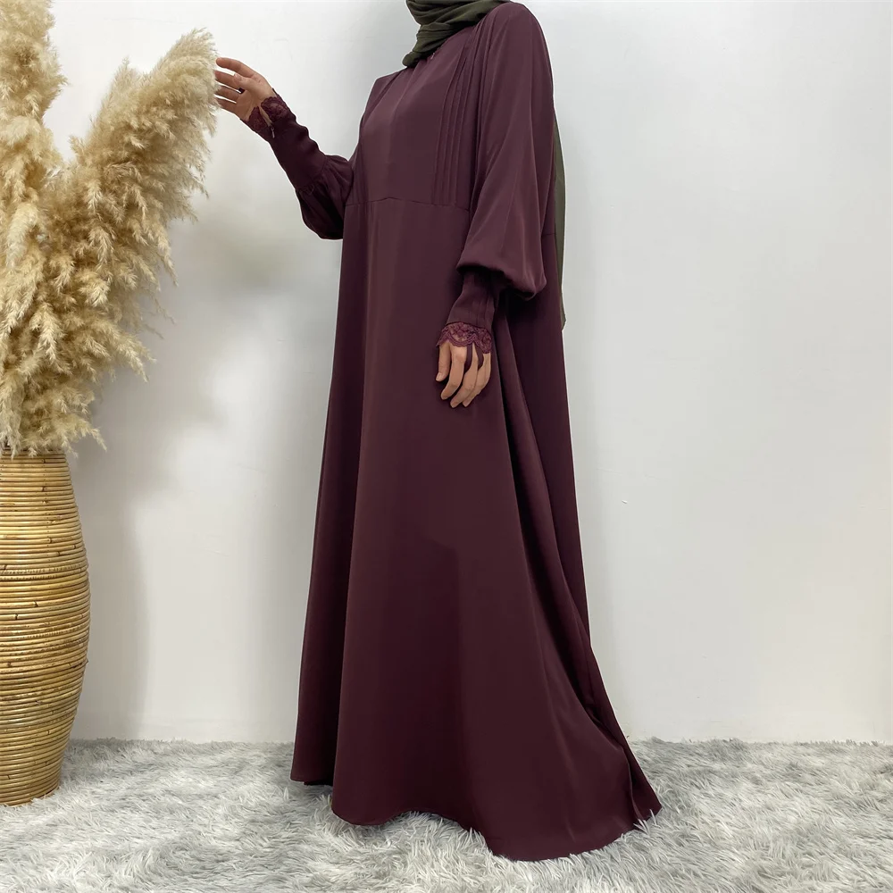 Muslim women's abaya Middle East Dubai abaya Turkish Islamic zipper dress Elegant dress for Arab women in Lent