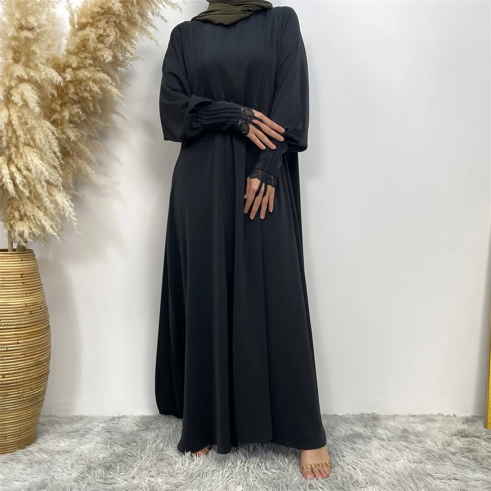 Muslim women's abaya Middle East Dubai abaya Turkish Islamic zipper dress Elegant dress for Arab women in Lent