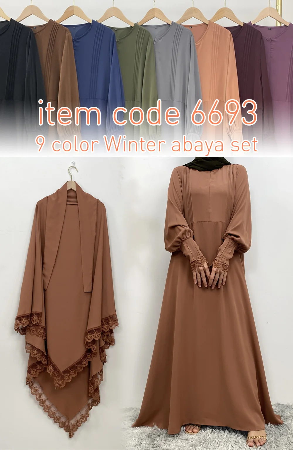 Muslim women's abaya Middle East Dubai abaya Turkish Islamic zipper dress Elegant dress for Arab women in Lent