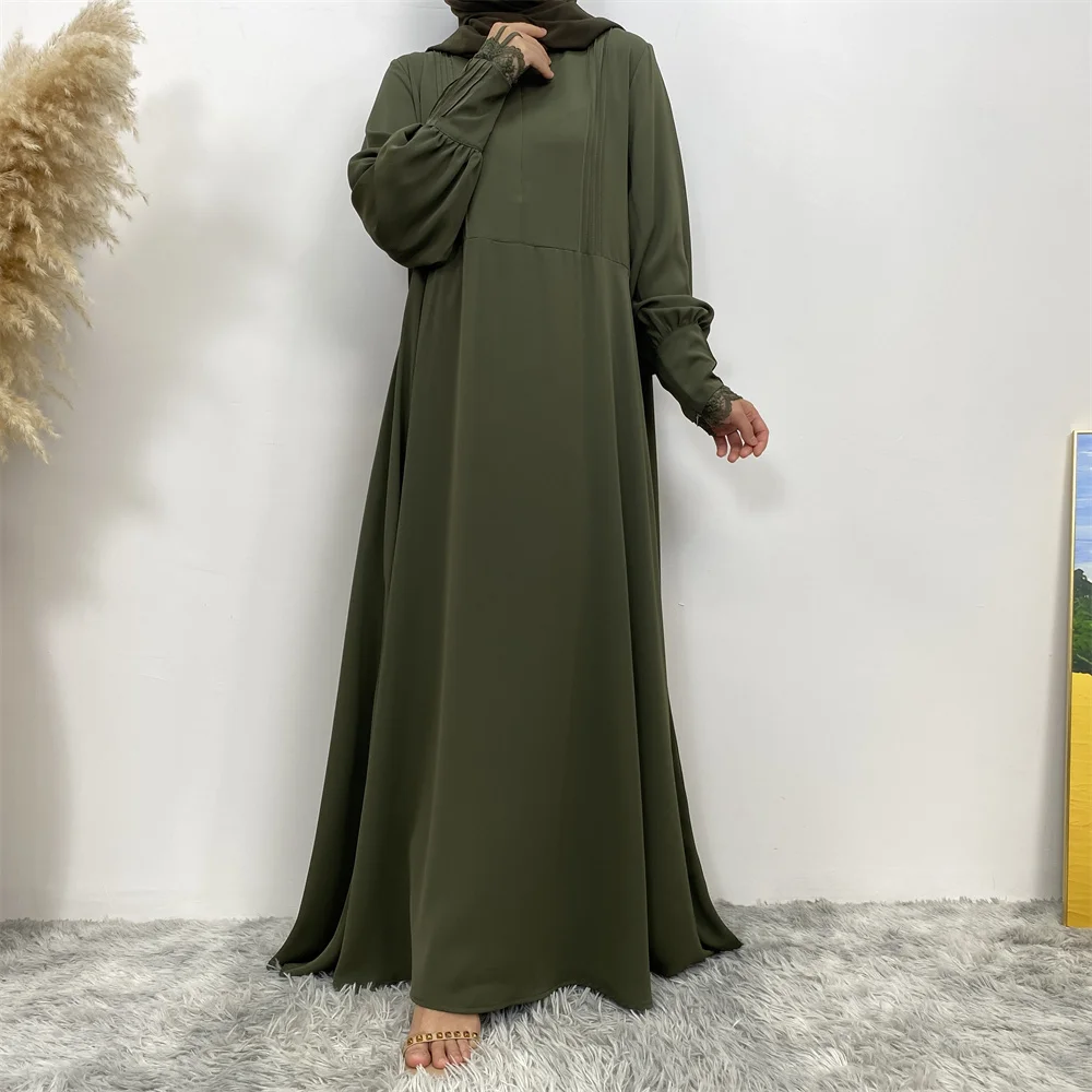 Muslim women's abaya Middle East Dubai abaya Turkish Islamic zipper dress Elegant dress for Arab women in Lent