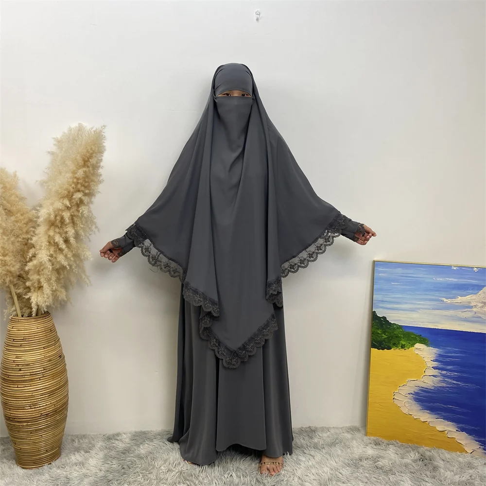 Muslim women's abaya Middle East Dubai abaya Turkish Islamic zipper dress Elegant dress for Arab women in Lent