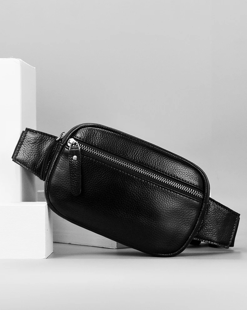 Fanny Pack Waist Bag Multifunction Genuine Leather Hip Bum Bag Travel Pouch For Men and Women For Hiking Running And Cycling