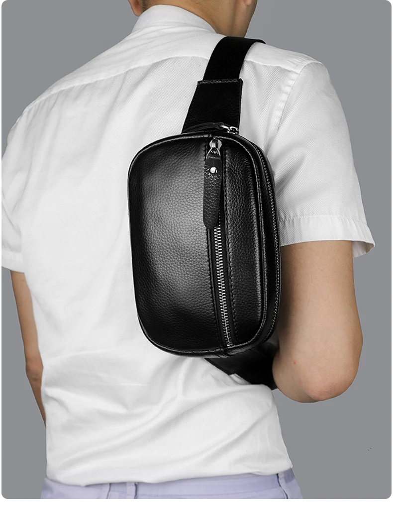 Fanny Pack Waist Bag Multifunction Genuine Leather Hip Bum Bag Travel Pouch For Men and Women For Hiking Running And Cycling