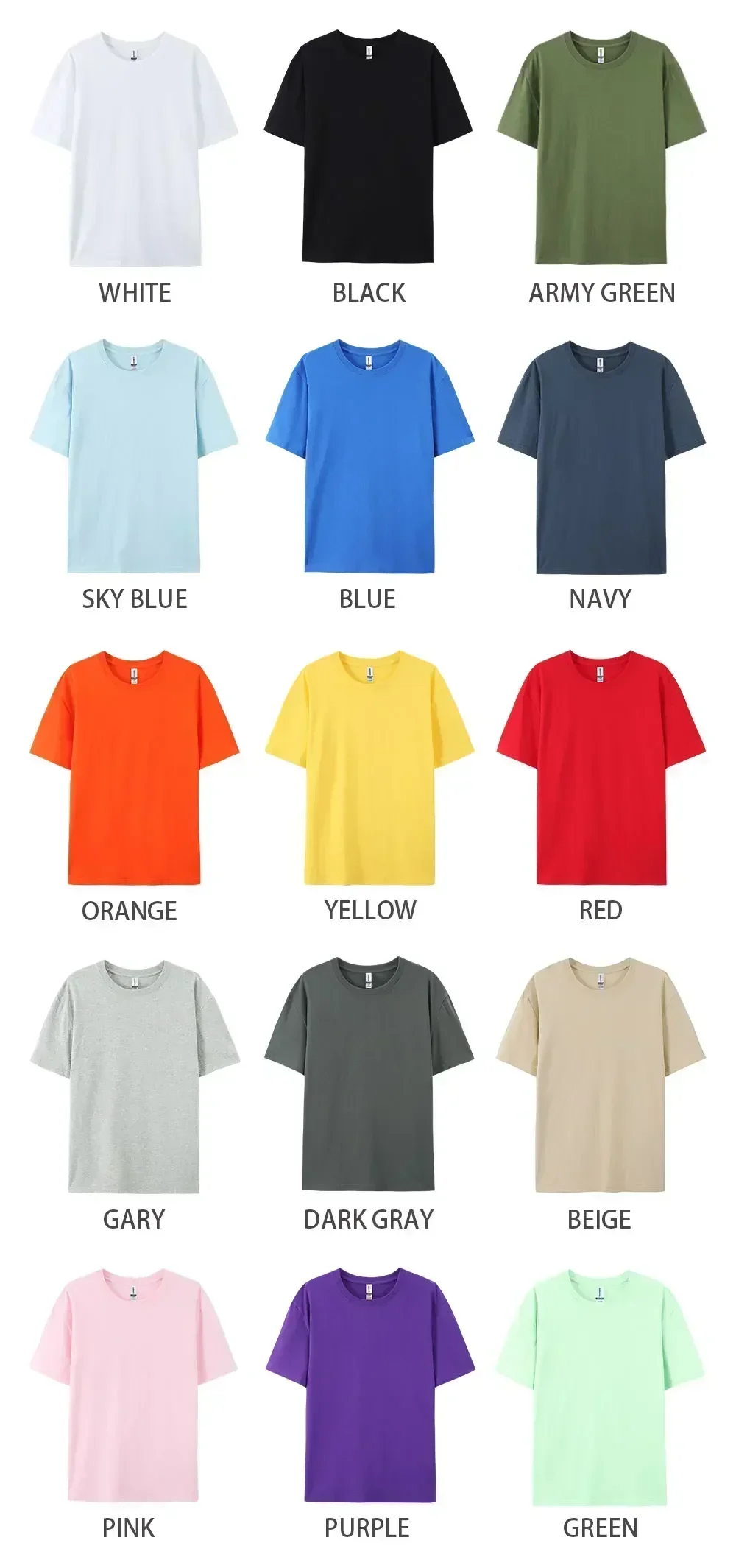 Men's T-Shirt in Vintage Style with Short Sleeves and 100% Cotton Fabric