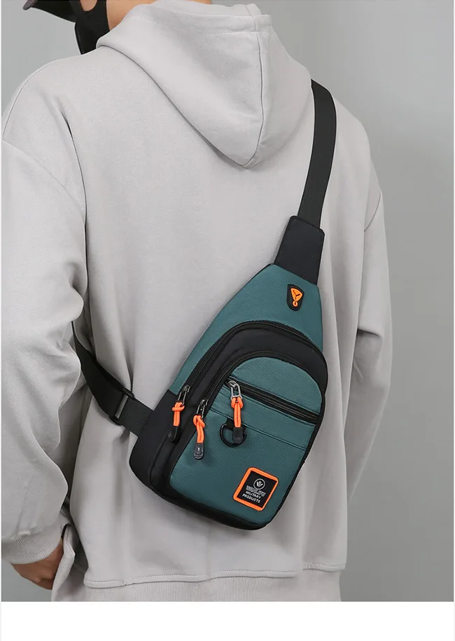 Men's Chest Bag Casual Messenger Bag MultiFunctional Crossbody Bags For Husband Male Korea Shoulder Bag Sport Outdoor Chest Pack