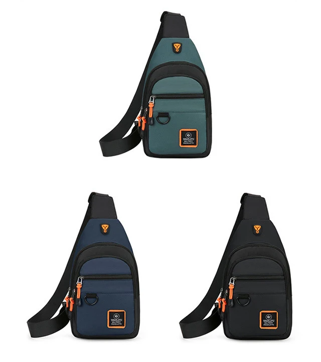 Men's Chest Bag Casual Messenger Bag MultiFunctional Crossbody Bags For Husband Male Korea Shoulder Bag Sport Outdoor Chest Pack