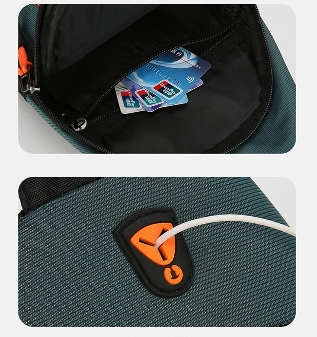 Men's Chest Bag Casual Messenger Bag MultiFunctional Crossbody Bags For Husband Male Korea Shoulder Bag Sport Outdoor Chest Pack