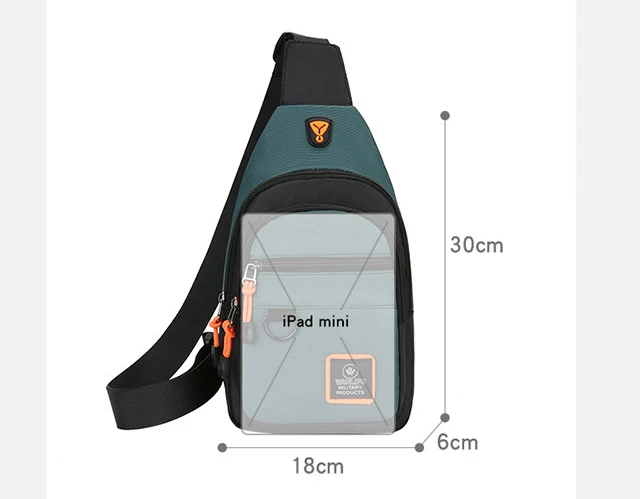 Men's Chest Bag Casual Messenger Bag MultiFunctional Crossbody Bags For Husband Male Korea Shoulder Bag Sport Outdoor Chest Pack