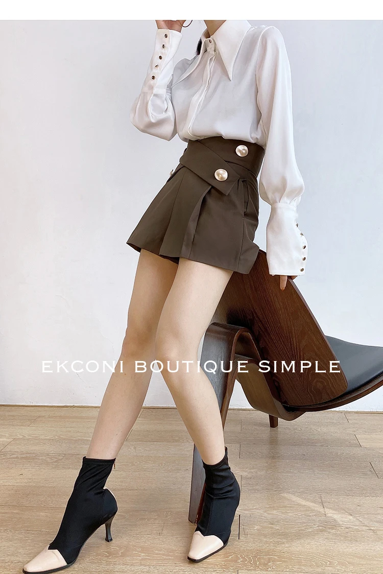 Fashion Vintage Satin Silk Shirt Women Elegant Turn Down Collar Women Blouse White Long Sleeve Ladies Shirts Tops Blusas 16946