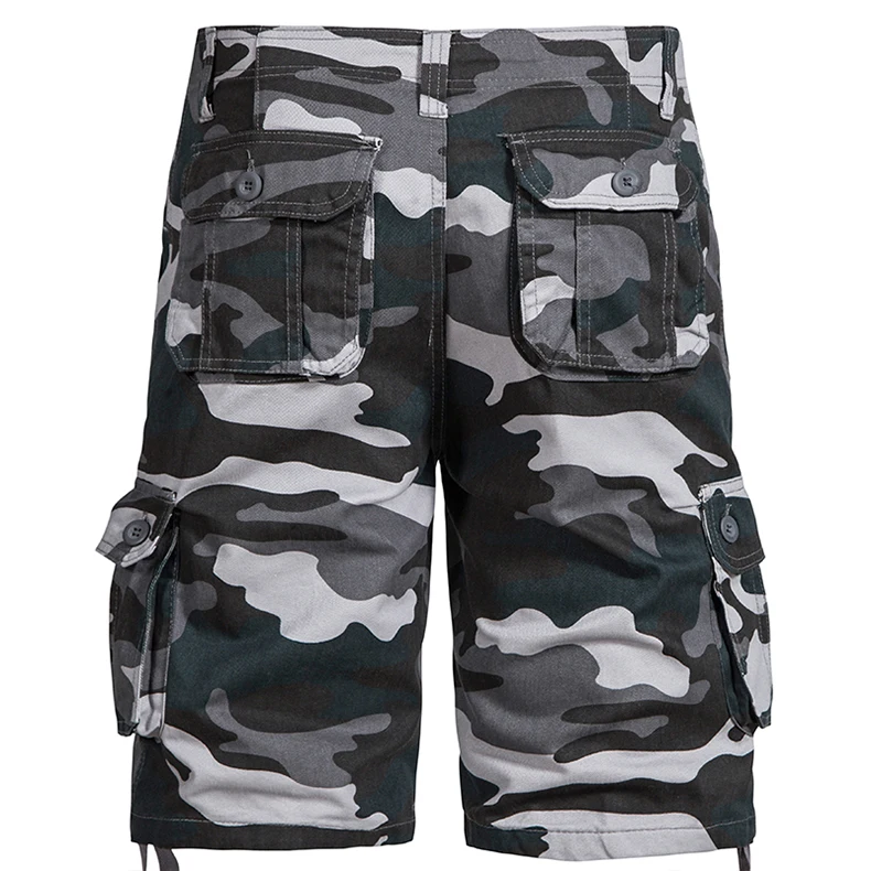 Tactical Cargo Shorts Men Camo Joggers Shorts Casual Outdoor Sports Half Pants Pocket Cotton Breathable Cargo Shorts
