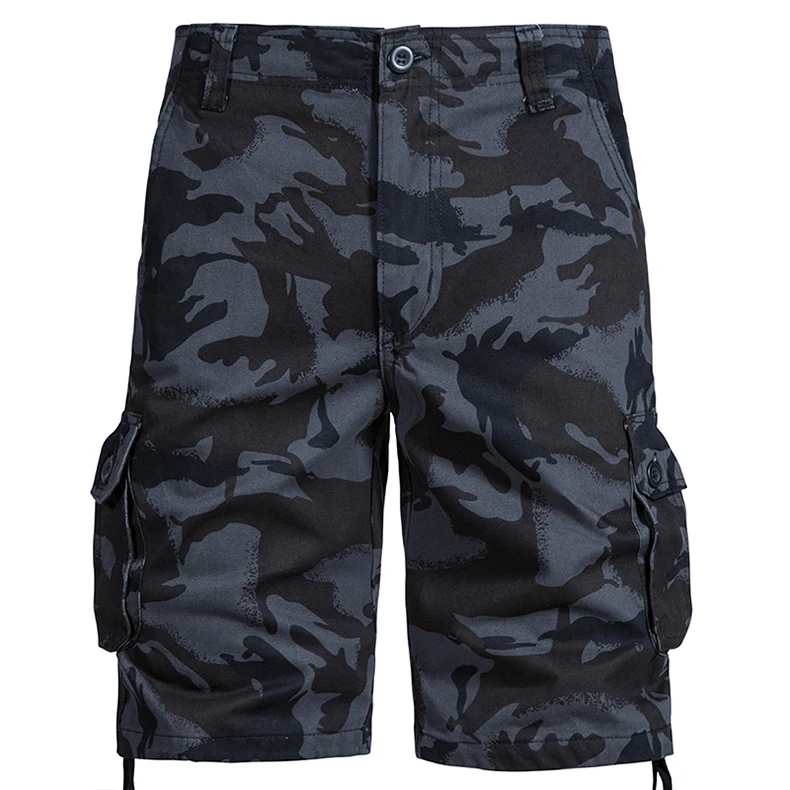 Tactical Cargo Shorts Men Camo Joggers Shorts Casual Outdoor Sports Half Pants Pocket Cotton Breathable Cargo Shorts