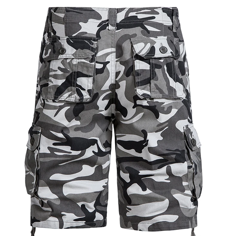 Tactical Cargo Shorts Men Camo Joggers Shorts Casual Outdoor Sports Half Pants Pocket Cotton Breathable Cargo Shorts