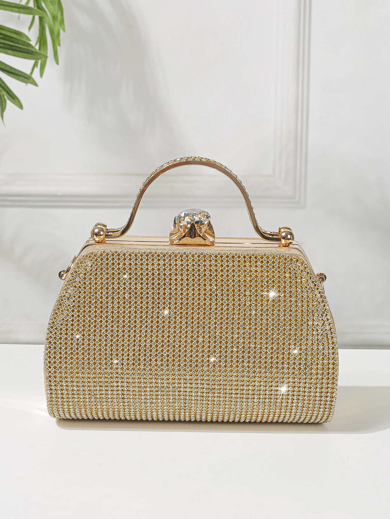 1 PC Glitter Women's Evening Bags Formal Party Clutches, Elegant Sparkling Crystal Clutch Purses Bride and Bridesmaid Handbag Fo