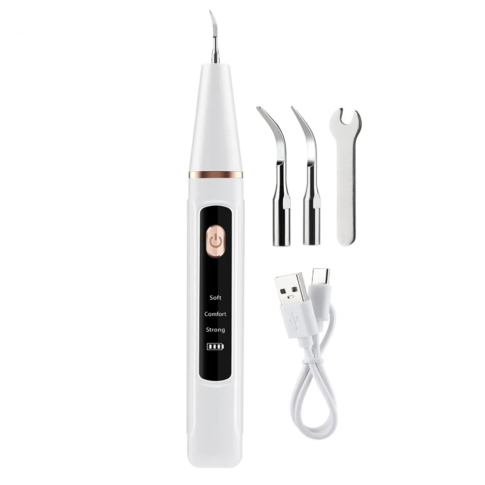 Ultrasonic Teeth Tartar Cleaner Dental Scaler Electric Teeth Cleaner Teeth Whitening Stain Calculus Plaque Remove Tartar Scraper