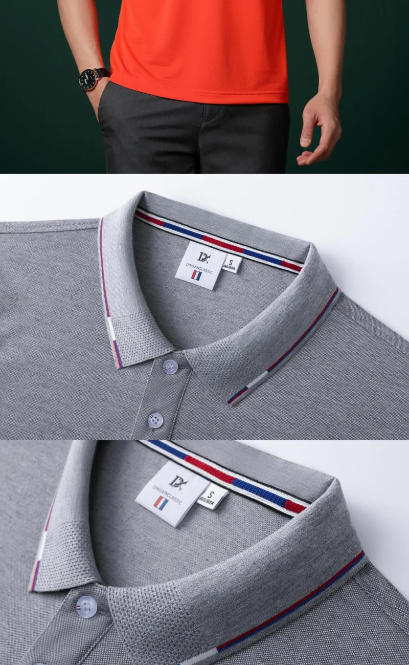 New Clothing Summer Streetwear Casual Fashion Tops Solid Color Polo Shirts Short Sleeve Fashion Lapel Male Top Large Size