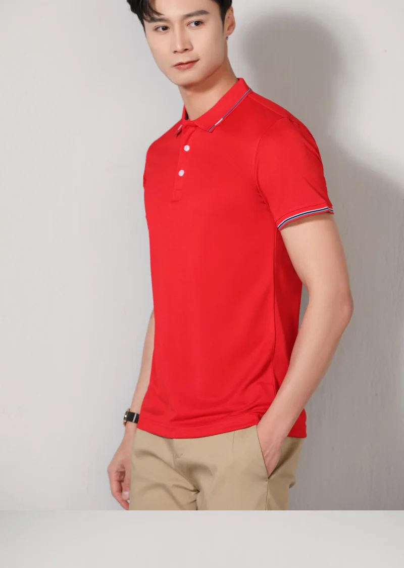 New Clothing Summer Streetwear Casual Fashion Tops Solid Color Polo Shirts Short Sleeve Fashion Lapel Male Top Large Size