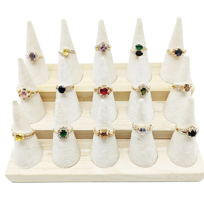20pcs/Lot Jewelry Factory Wholesale New Big Zircon Rhinestone Finger Rings For Women Mix Style Wedding Decorate Girl Party Gifts