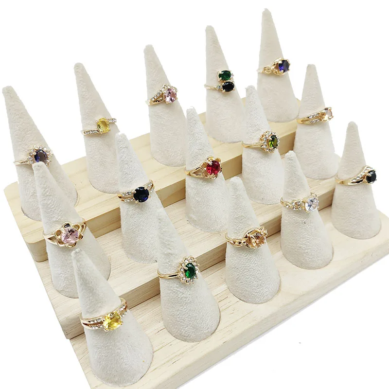 20pcs/Lot Jewelry Factory Wholesale New Big Zircon Rhinestone Finger Rings For Women Mix Style Wedding Decorate Girl Party Gifts