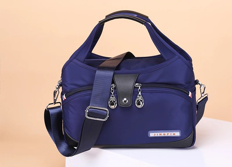 Women Crossbody Bags Large-Capacity Oxford Cloth Sling Crossbody Bag Waterproof Anti-Theft Female Travel Shopper Mommy Hand Bag