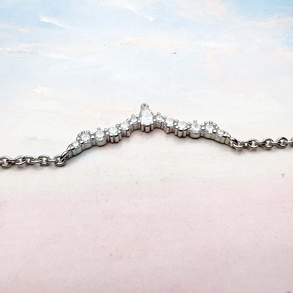 Water Drop Necklace And Earrrings Ice Crystals Brand New Winter Fine Jewelry Set 925 Sterling Silver Romantic Gift For Women