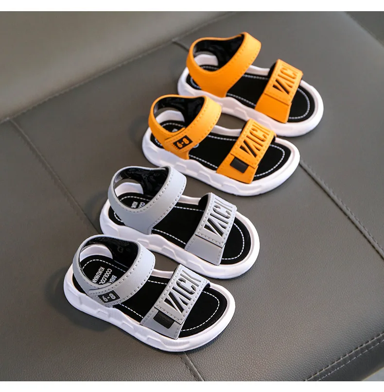 Summer Boys Girls Sandals Children Antiskid Wearproof Beach Sandals Cartoon Infant Toddler Shoes Soft Sole Kids Student Shoes