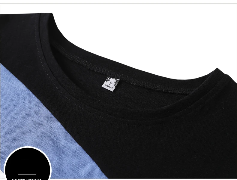 2026 Summer Tshirt Woman 100% Cotton Women Short Sleeve Shirts Tops O-Neck Shirt Tees Loose Patchwork Tops Casual High Quality