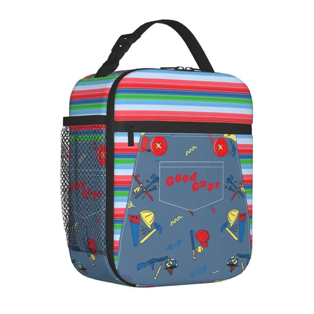 Good Guys Child Doll Chuckys Insulated Lunch Bags Food Bag Portable Cooler Thermal Lunch Box For School Office