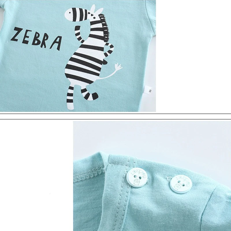 Cartoon Print Pajama Suit Tops+Pants 2-piece Set Underwear Kids Boys Girls Baby Cotton Sleepwear Spring Autumn Clothes 1-6 Year